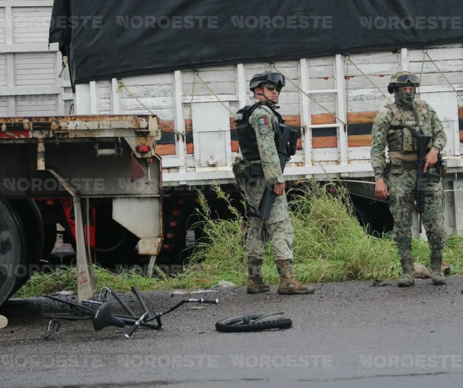 $!Muere un ciclista atropellado por La Costerita, al sur de Culiacán