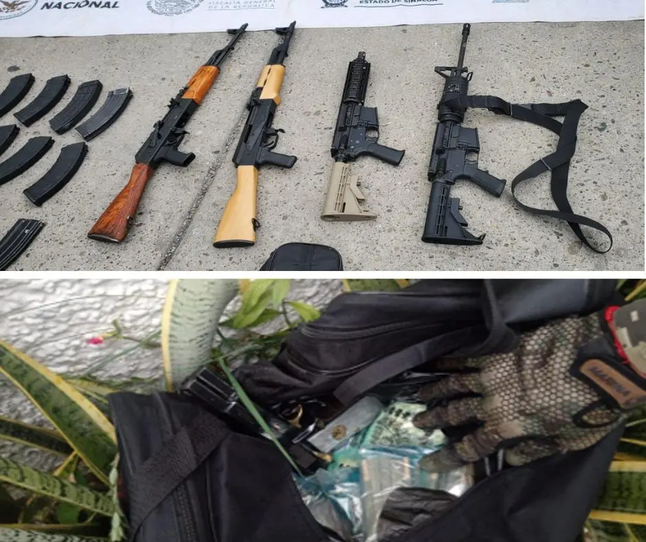 $!Confirman cuatro detenidos tras operativo en motel de Mazatlán; aseguran armas, droga y vehículos