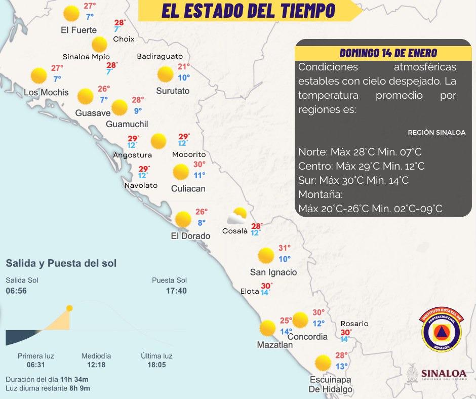 $!Frente Frío 27 dejará temperaturas mínimas de hasta 0 grados en la sierra de Sinaloa