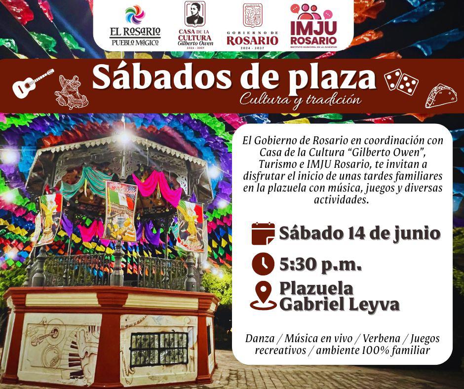 $!Proyectan en El Rosario reactivar espacios públicos con el programa ‘Sábados de Plaza’