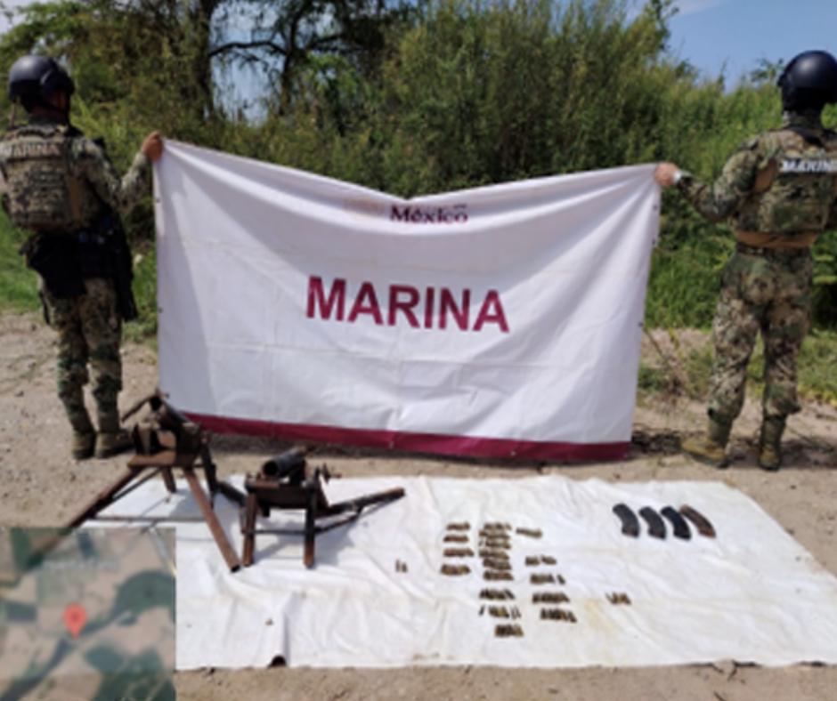 $!Ejército asegura armas, municiones y explosivos improvisados en Culiacán y Navolato