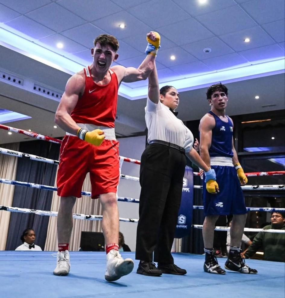 $!Mazatleco ‘Roca’ Nieblas se cuelga plata en el Torneo Internacional Boxam de España