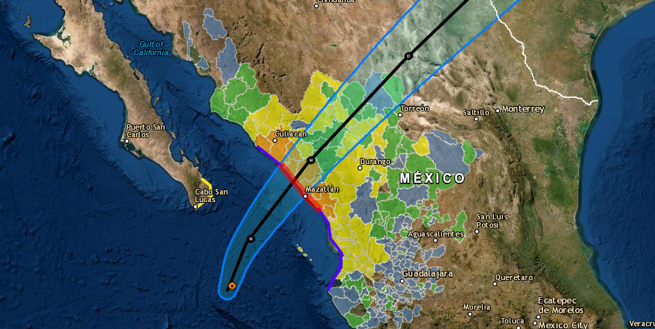 $!En alerta naranja, centro y sur de Sinaloa por acercamiento de huracán Pamela