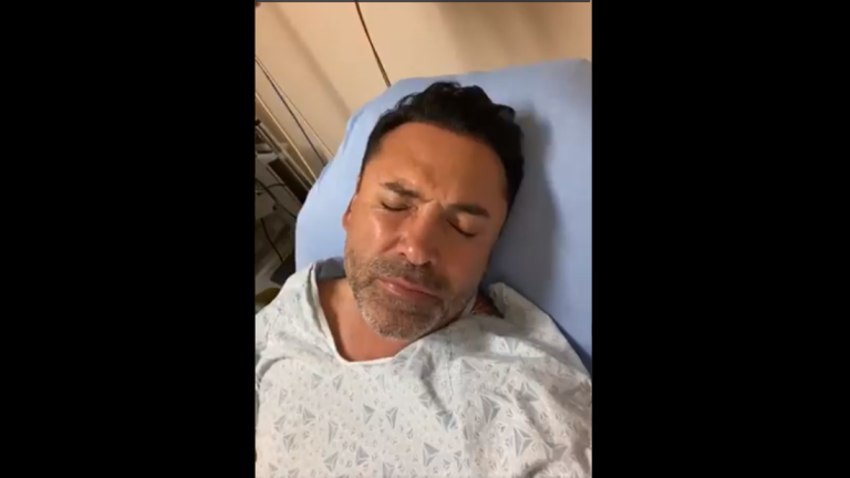 Óscar de la Hoya se encuentra en el hospital.