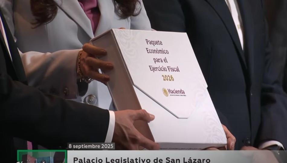 $!SHCP entrega Paquete Económico 2026; prevé $8.7 billones de ingresos y ajustes al IEPS para refrescos y cigarros