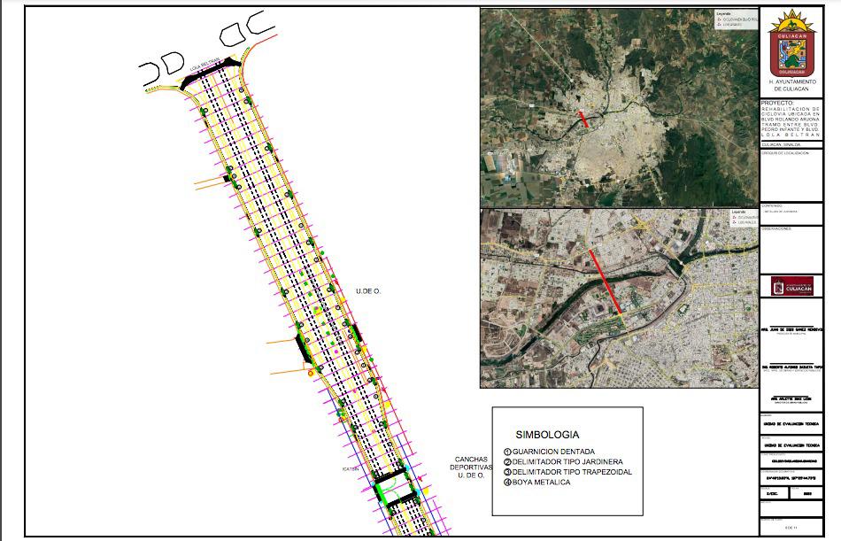 $!Invertirá Gobierno de Culiacán $2.8 millones en rehabilitar ciclovía del bulevar Rolando Arjona