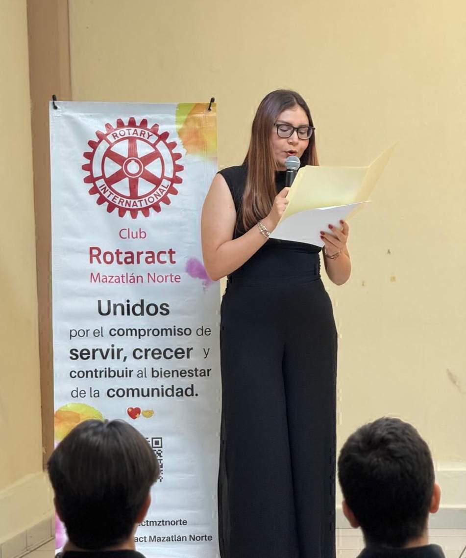 $!Carmen Zamudio Garzón en su primer mensaje a los presentes.