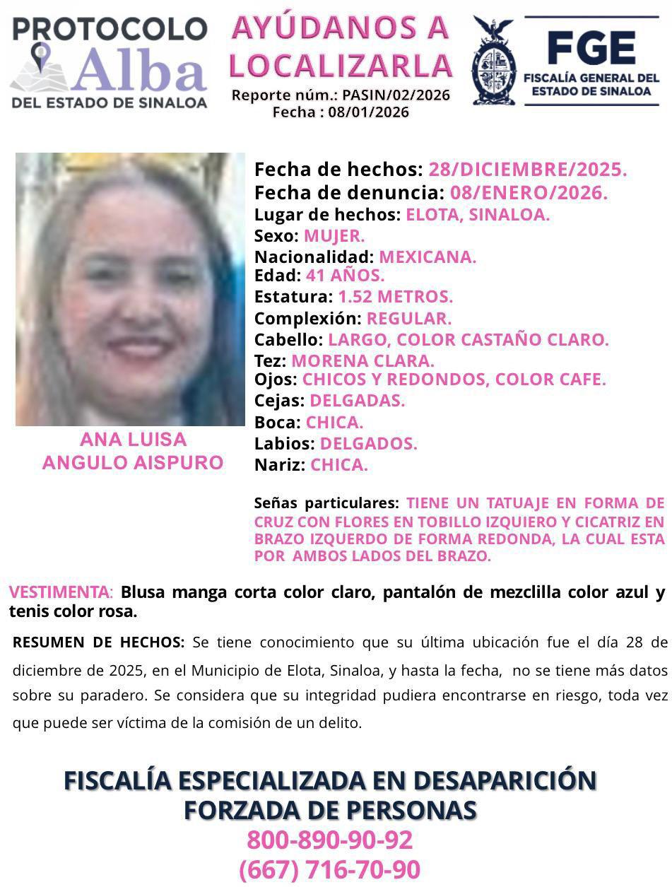 $!Buscan en Elota a mujer tras 12 días de su desaparición