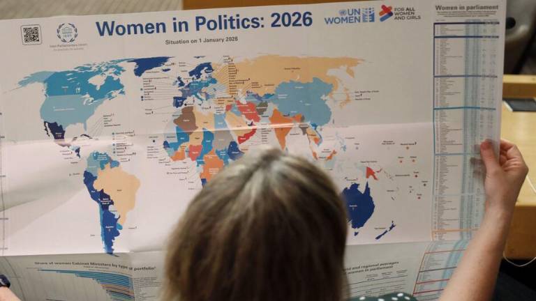 Un mapa mundial muestra en qué lugares las mujeres ocupan puestos de liderazgo en la política.
