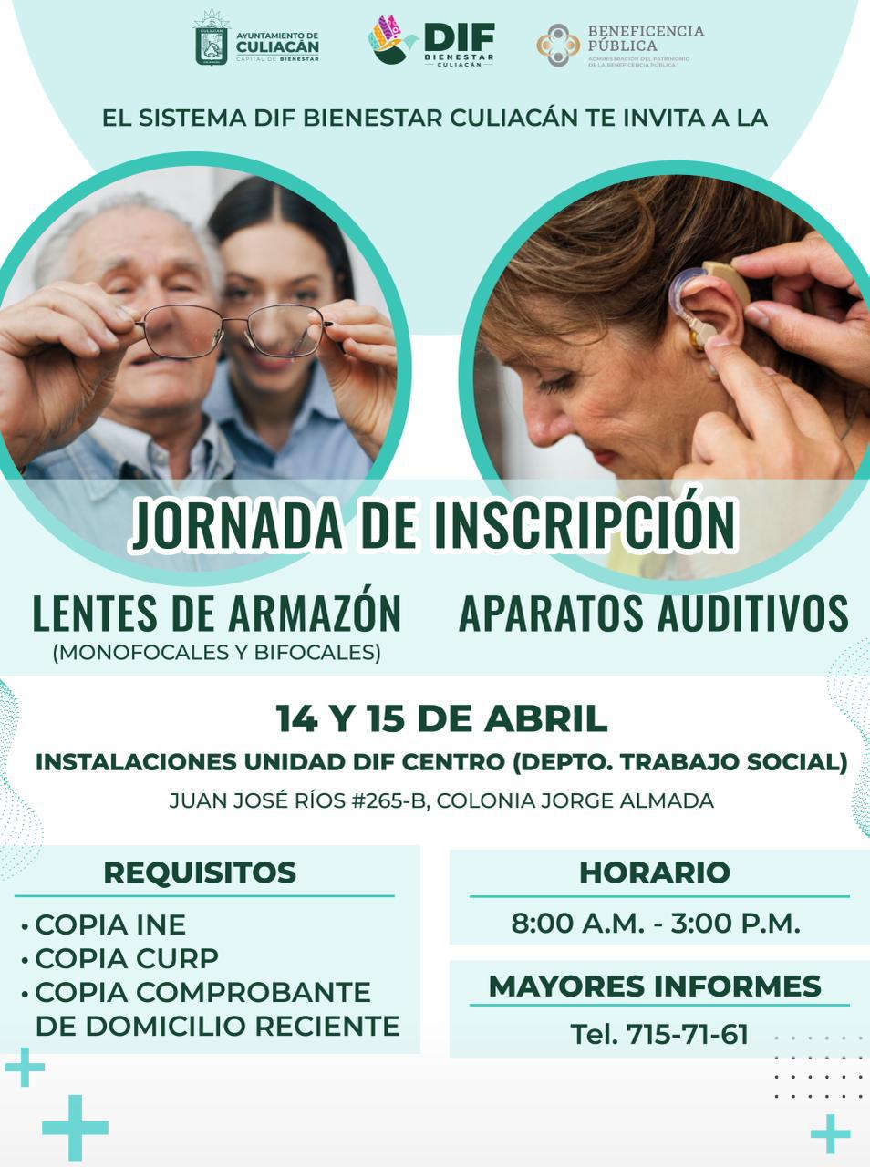 $!Abrirán registro para lentes y aparatos auditivos gratuitos en Culiacán