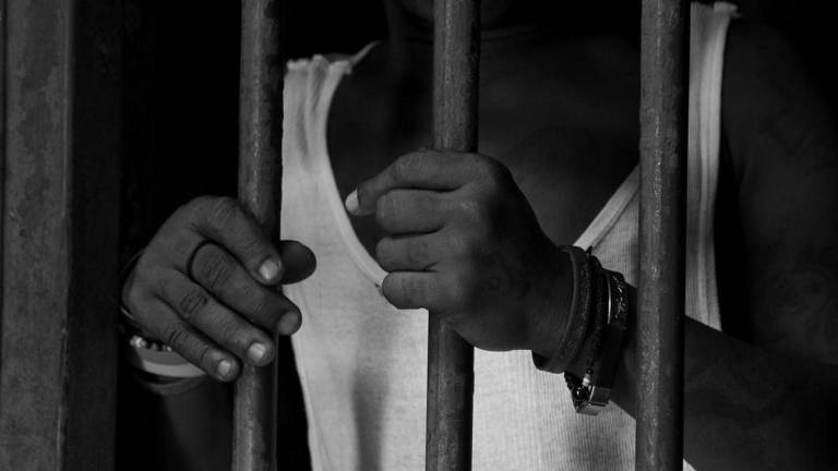 Personas detenidas en la Penitenciaría Nacional de Haití.