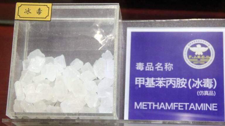 Metanfetaminas en Fuzhou, Fujian, China. Los carteles de la droga del sur y sureste asiático siguen expandiéndose.