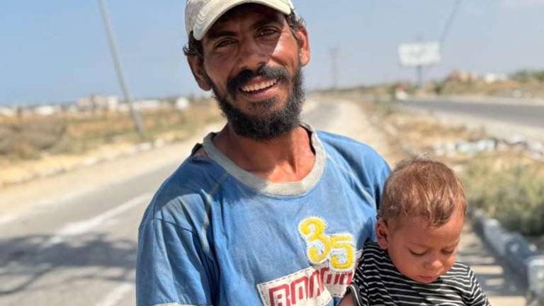 Los palestinos de Gaza muestran alivio tras el alto el fuego.