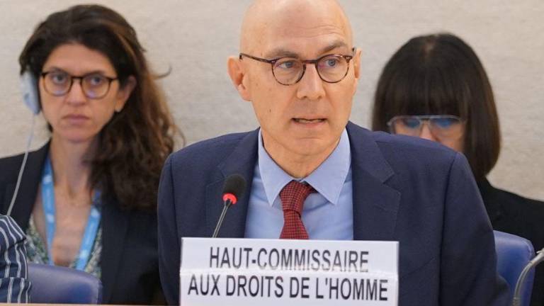 Volker Türk, Alto Comisionado de la ONU para los Derechos Humanos, en el Consejo de Derechos Humanos. (Archivo)