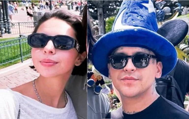 Disfrutan Christian Nodal y Ángela Aguilar de Disney en París