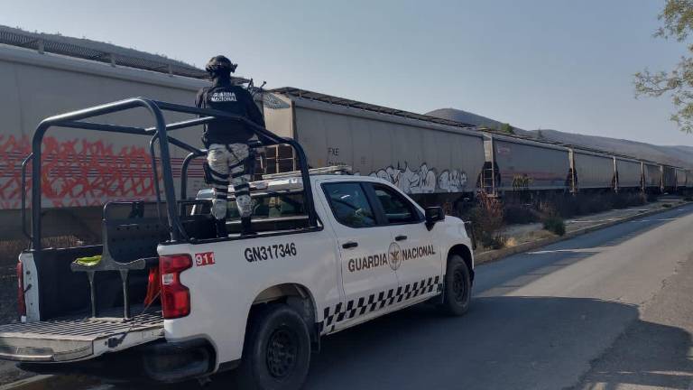 Operativo de vigilancia de la Guardia Nacional.