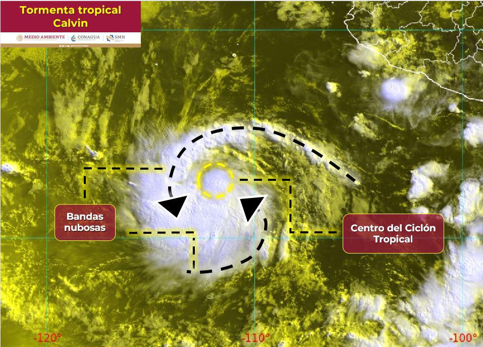 $!Se forma la tormenta tropical Calvin en el Pacífico