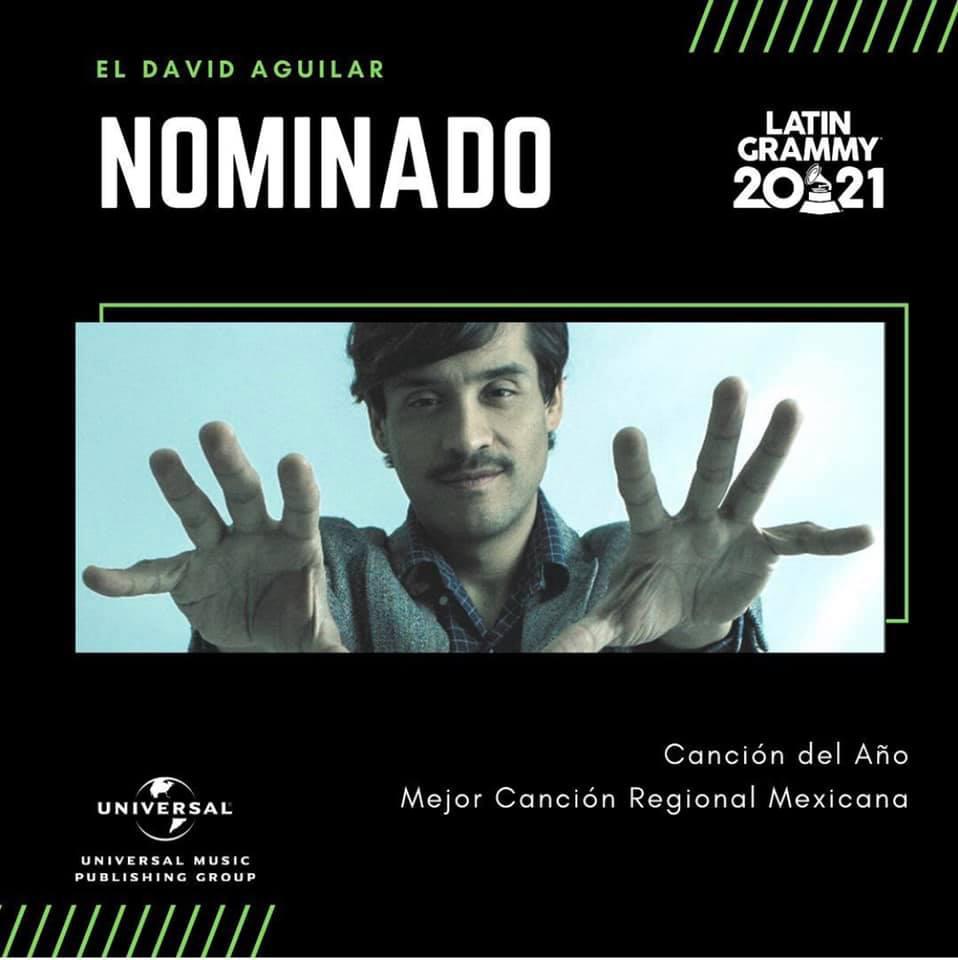 $!Celebra El David Aguilar doble nominación a los Latin Grammy 2021