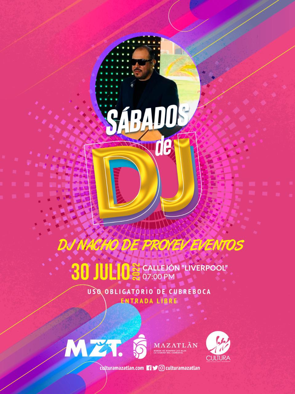 $!Dj Nacho será el protagonista de Sábados de DJ’s, en Mazatlán