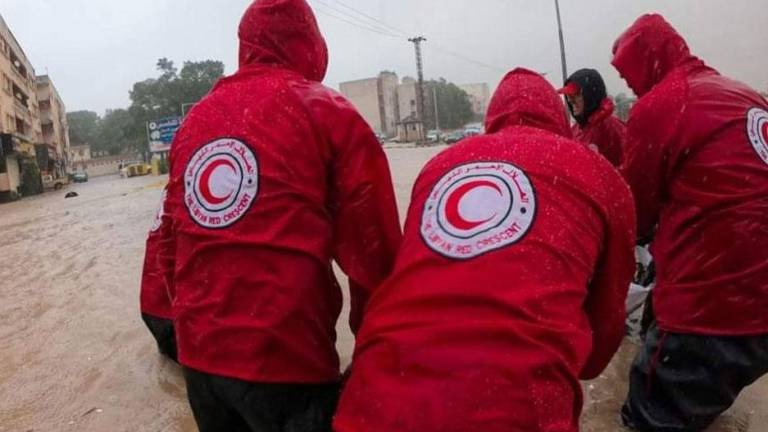 Los equipos de la Media Luna Roja están apoyando a las comunidades afectadas por las inundaciones en el noreste de Libia.