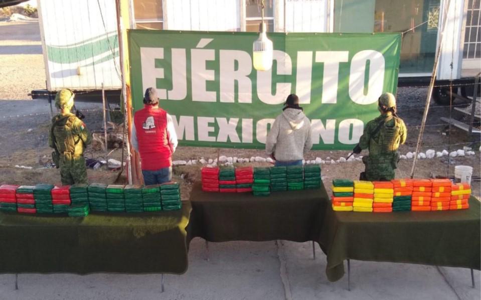 $!Decomisa Ejército Mexicano más de 130 kilogramos de cocaína en San Luis Potosí