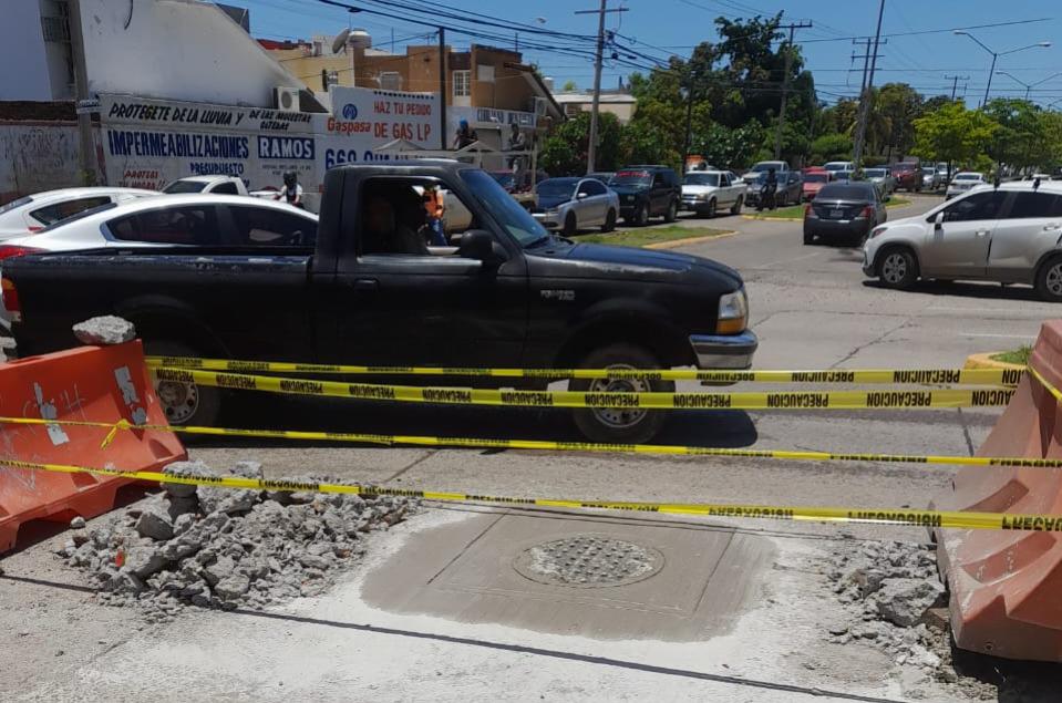 $!Está imparable el robo de tapas de alcantarillas en Mazatlán; desaparecen 9 en una semana