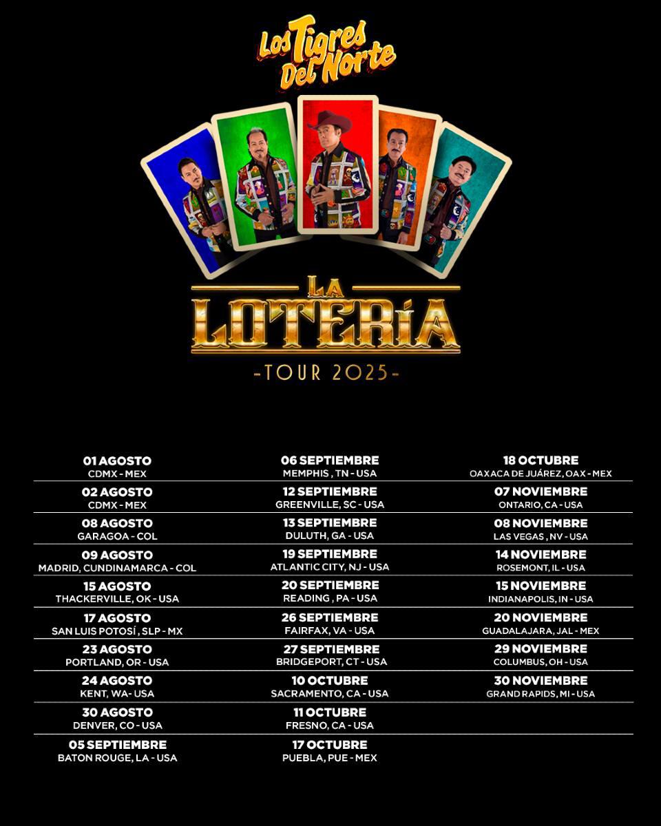 $!‘Rugirán’ Los Tigres del Norte en en CDMX este 1 y 2 de agosto