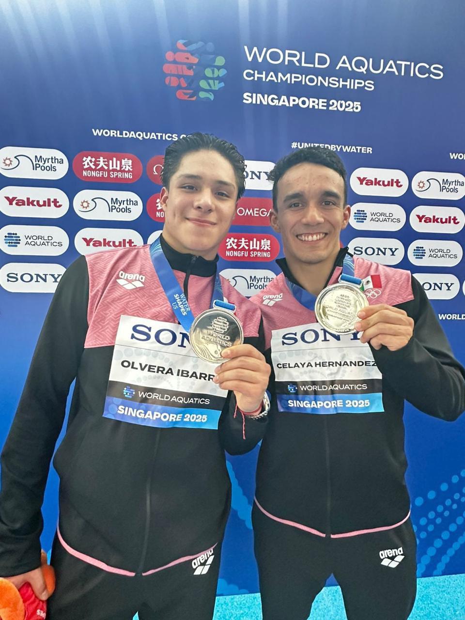$!México suma dos platas más en Singapur 2025 con actuaciones brillantes en clavados sincronizados