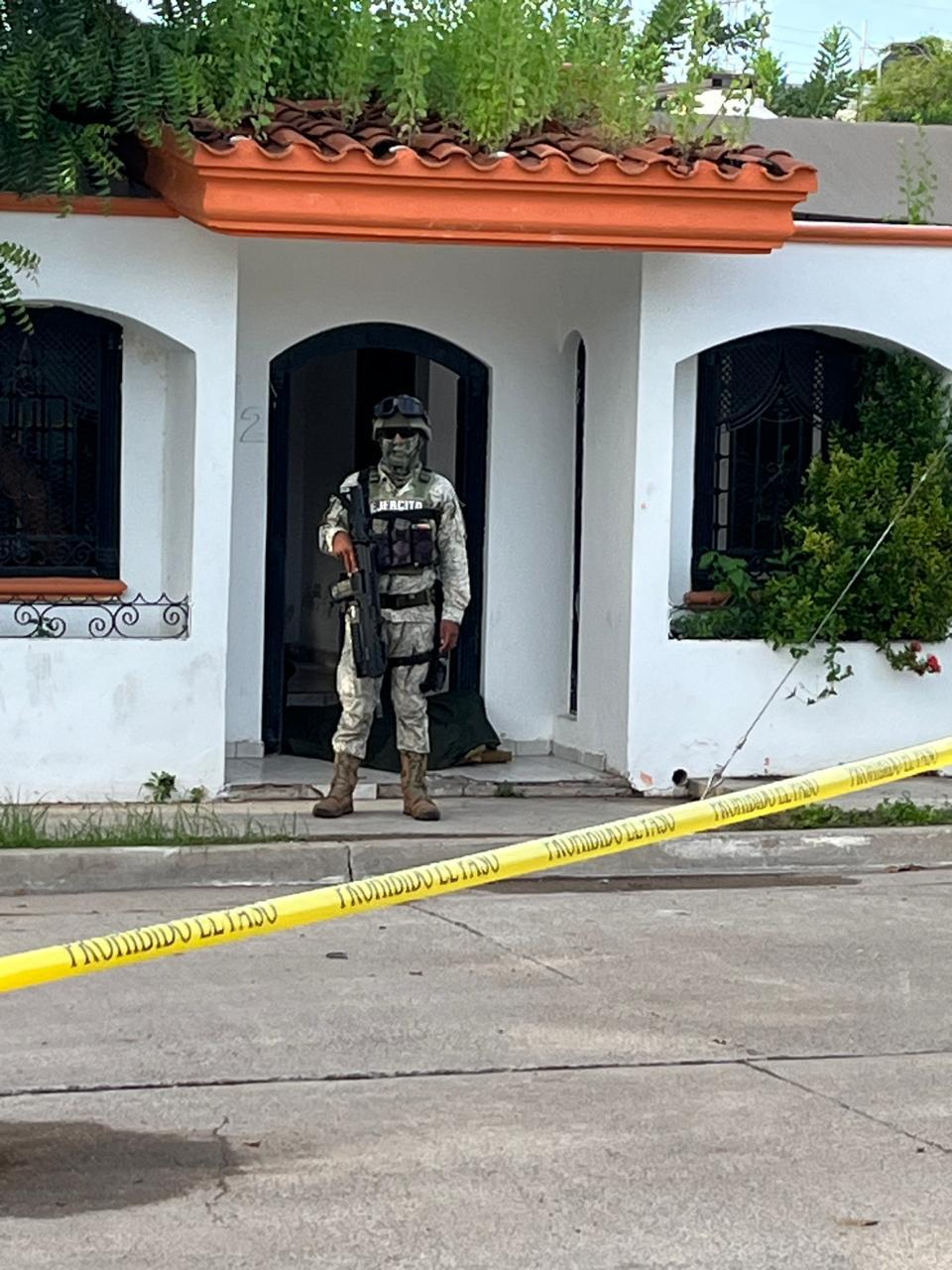 $!Enfrentamiento armado en Culiacán deja casa asegurada frente a secundaria Antonio Nakayama