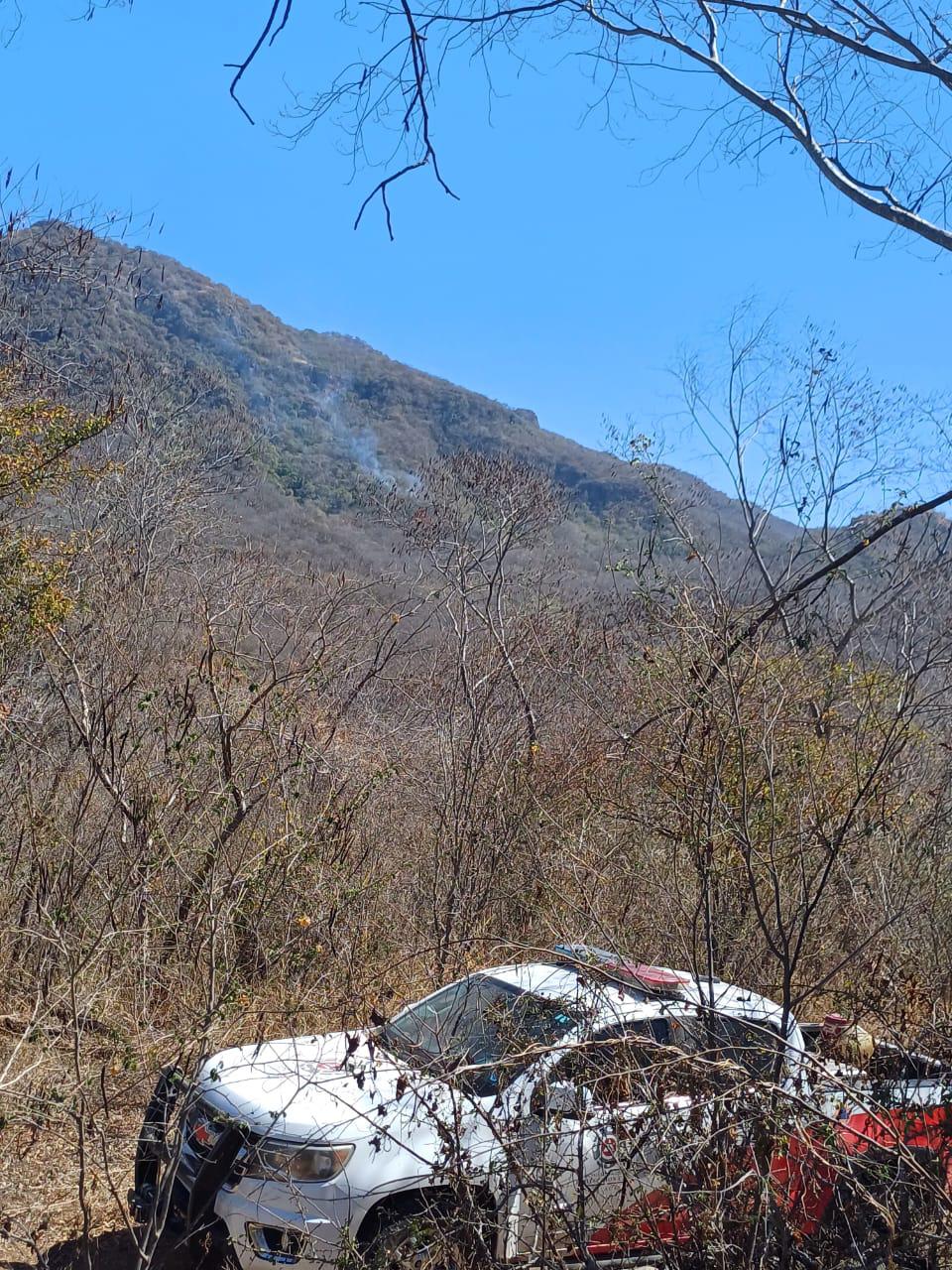 $!Registran incendio forestal en la sierra de Imala, en Culiacán
