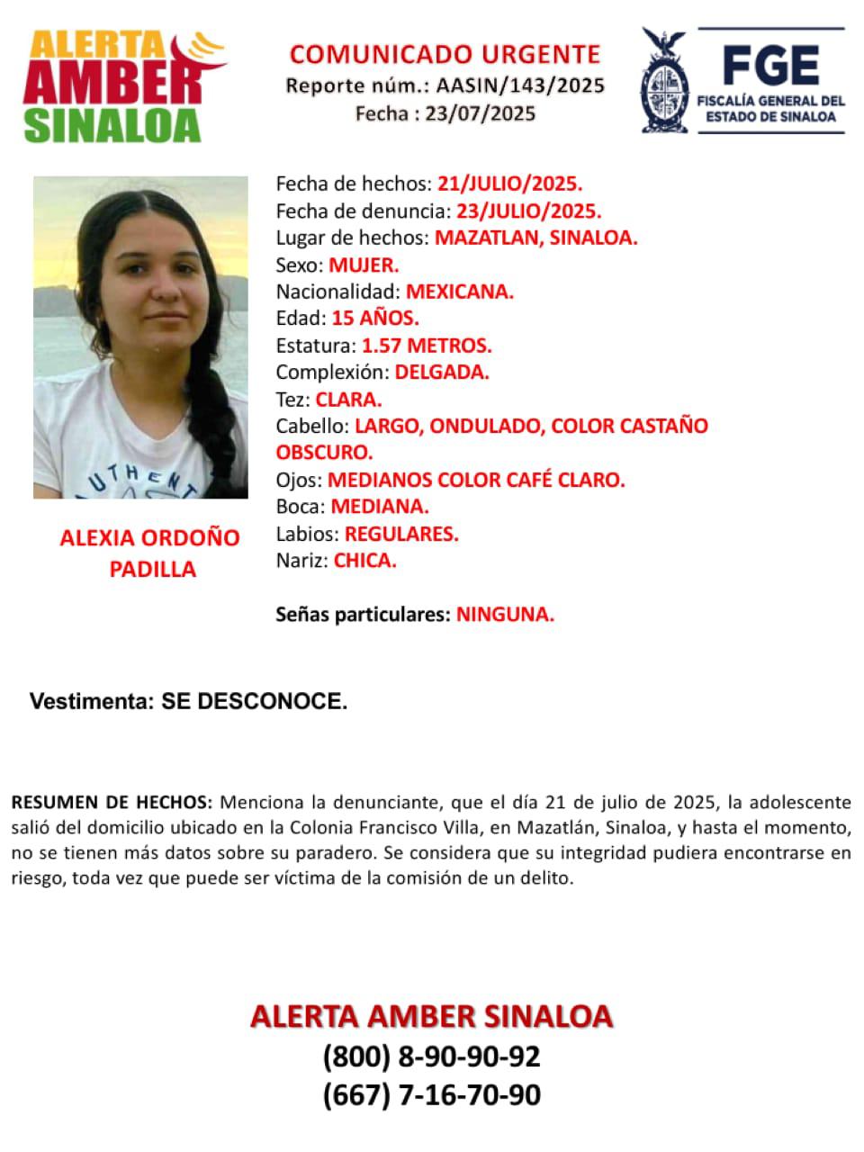 $!Son cuatro las mujeres desaparecidas en Mazatlán; una es menor de edad