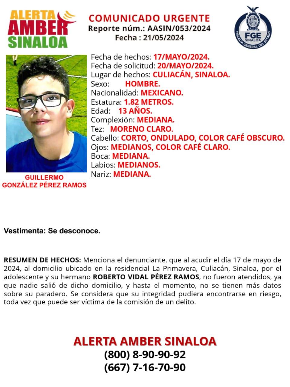 $!Buscan a Guillermo y Roberto Vidal en Culiacán y a Jazmín Aidee en Navolato