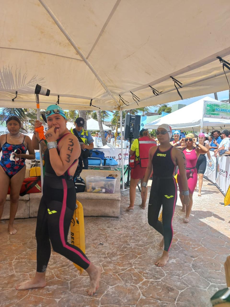 $!Califican 3 mazatlecos a la final de la Olimpiada Nacional de Aguas Abiertas