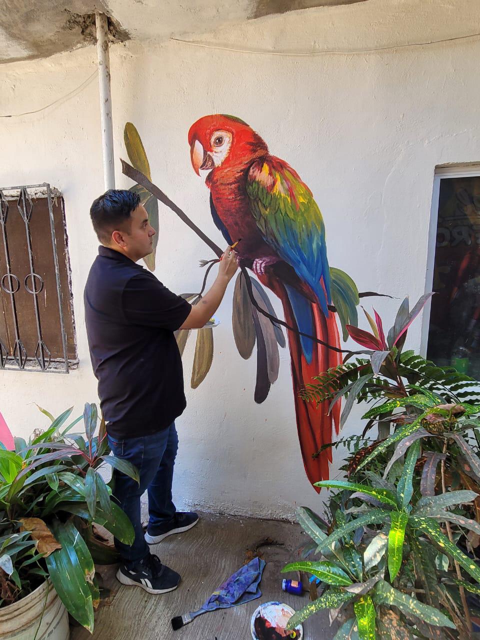 $!Artistas trabajan en ‘Callejón de los Sueños’ por la paz de Costa Rica, Sinaloa
