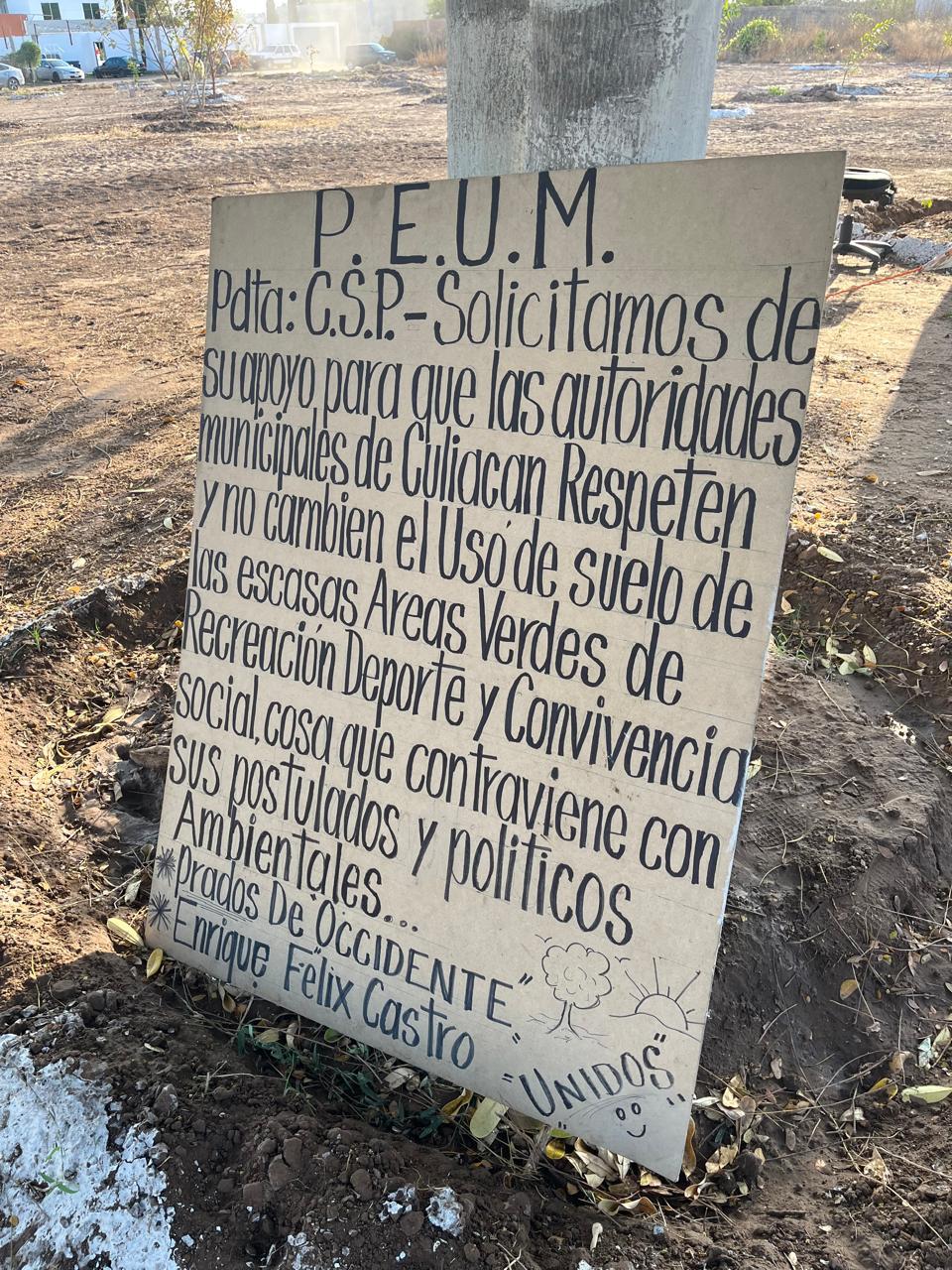 $!Acusan que Gobierno de Culiacán busca dejar sin áreas verdes a fraccionamientos por programa de construcción de viviendas