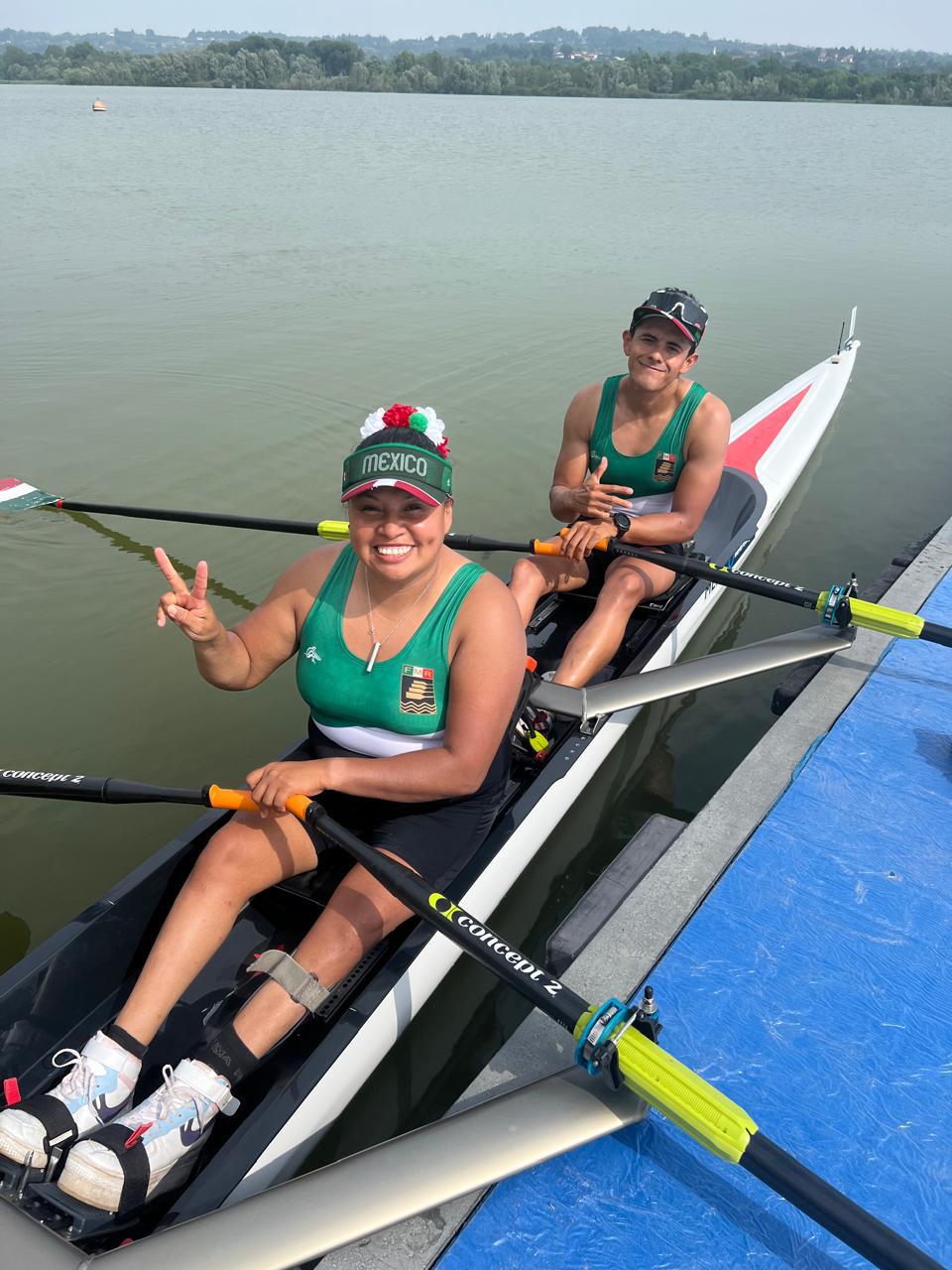 $!Mexicana Kenia Lechuga gana oro histórico en Copa del Mundo de Remo en Italia