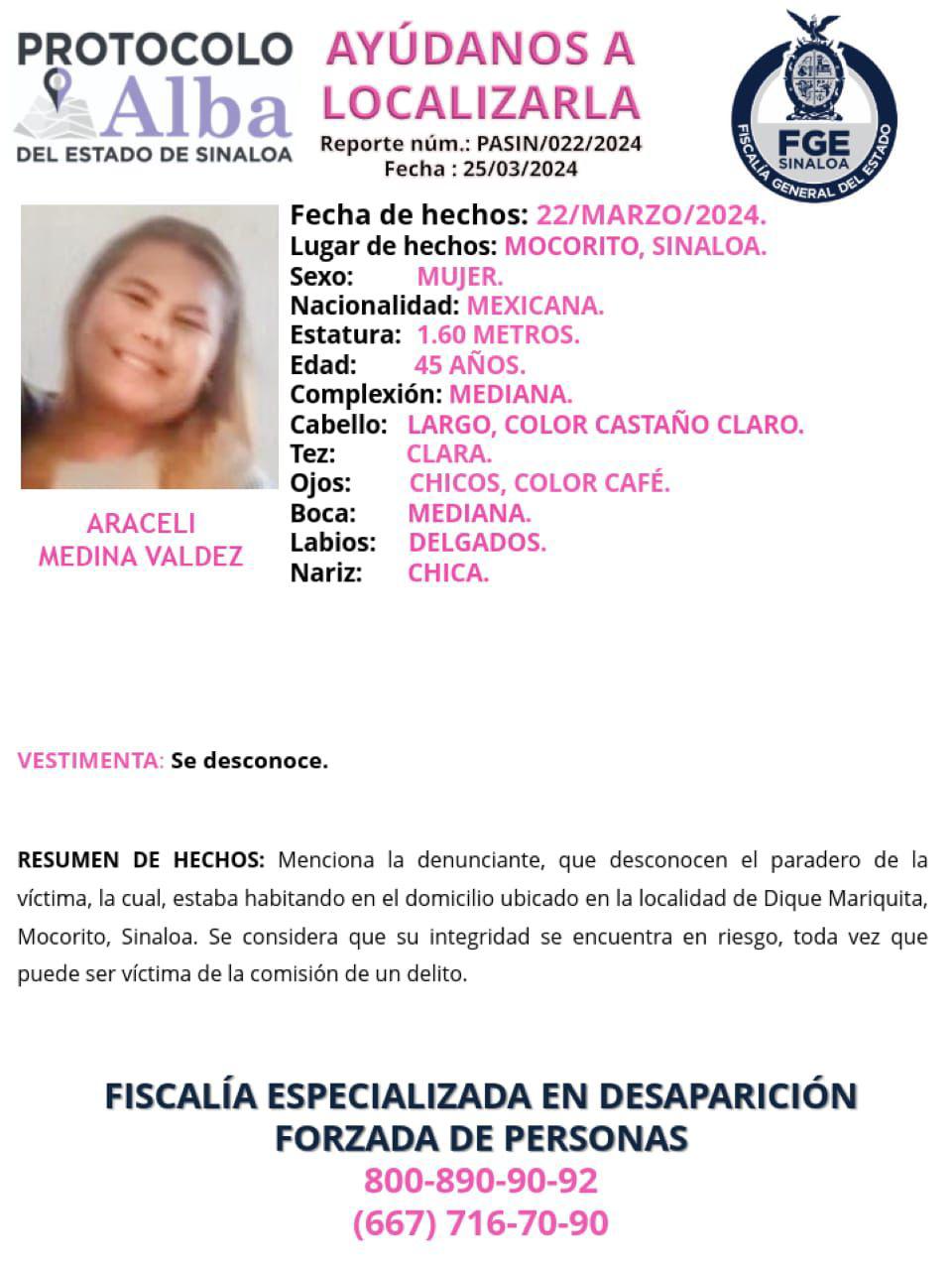 $!Son 11 las fichas que siguen activas de las personas desaparecidas el viernes 22 de marzo en Sinaloa