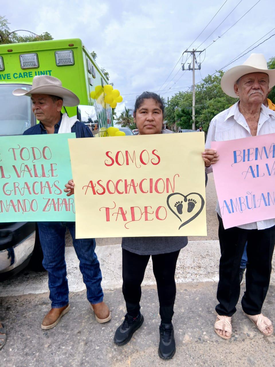 $!Tadeo hace posible el ‘milagro’ de que el valle de Rosario cuente con una ambulancia