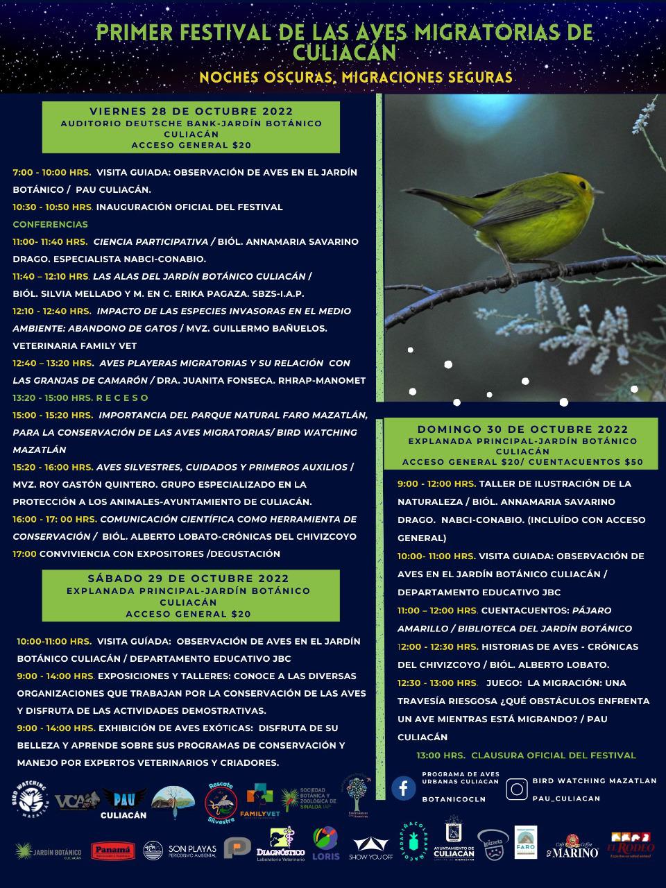 $!Invitan a Primer Festival sobre Aves Migratorias en Jardín Botánico Culiacán