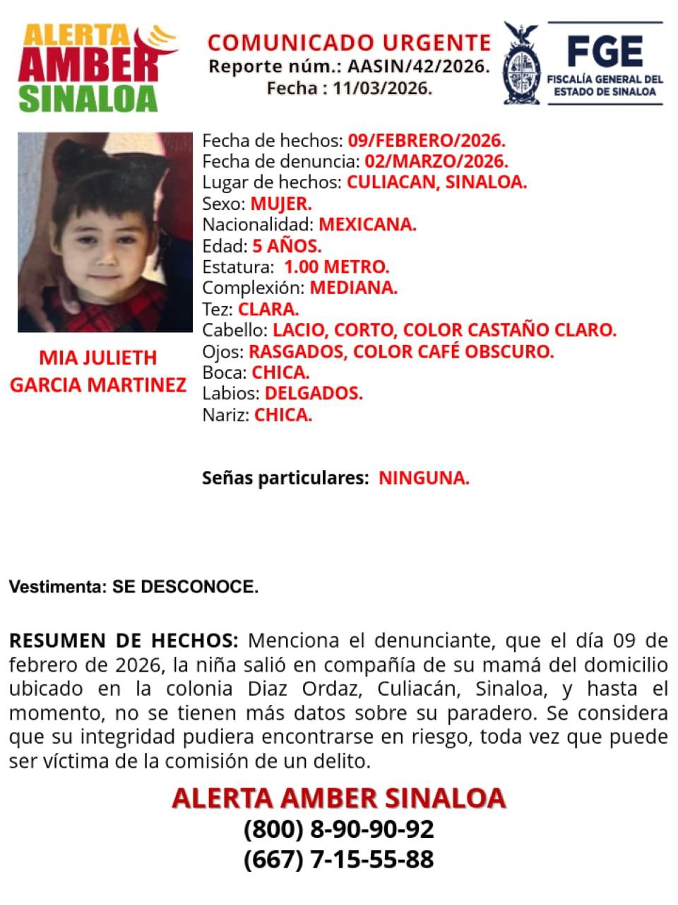 $!Activan Alerta Amber por desaparición de dos hermanos menores en Culiacán