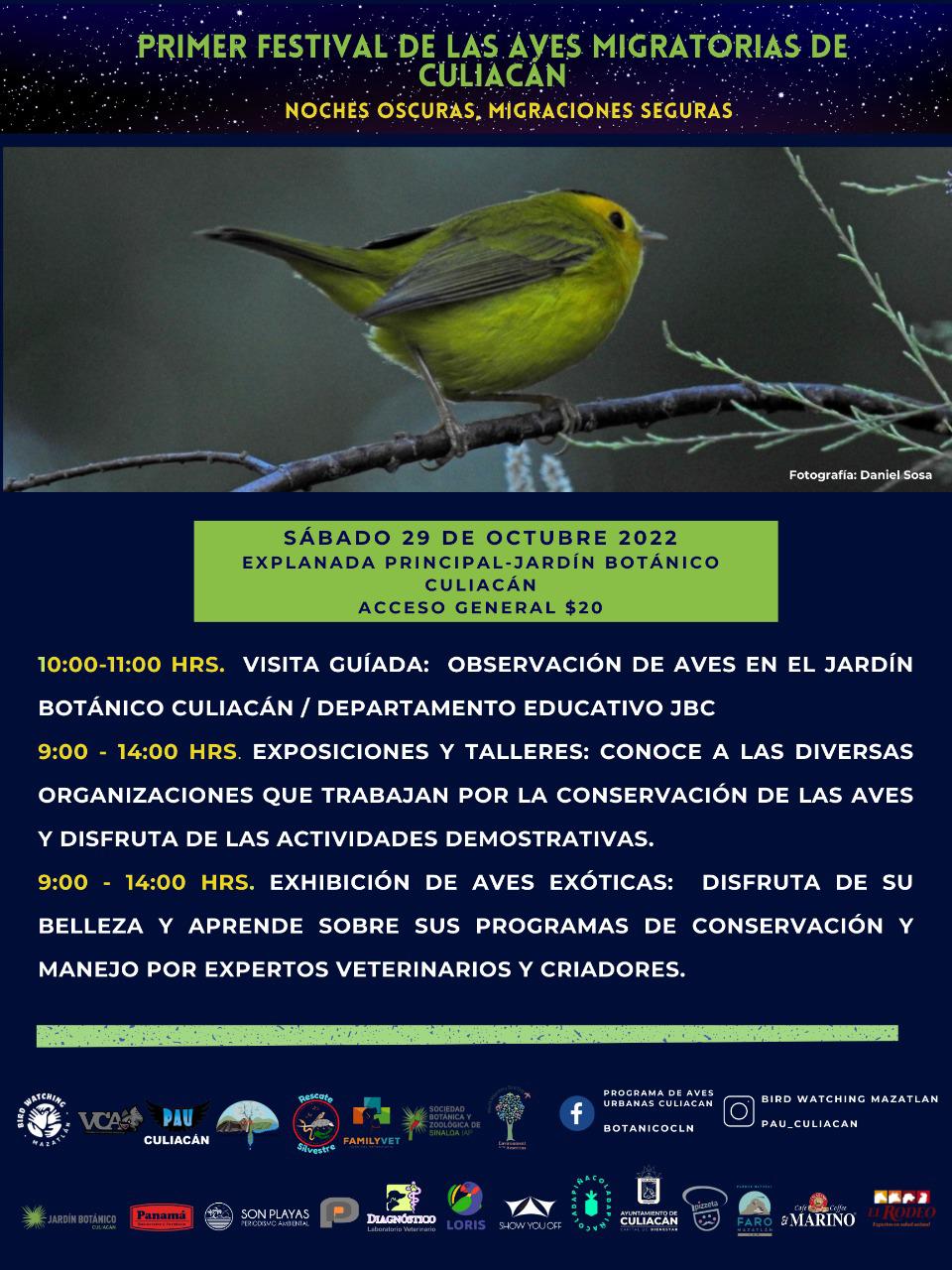 $!Invitan a Primer Festival sobre Aves Migratorias en Jardín Botánico Culiacán