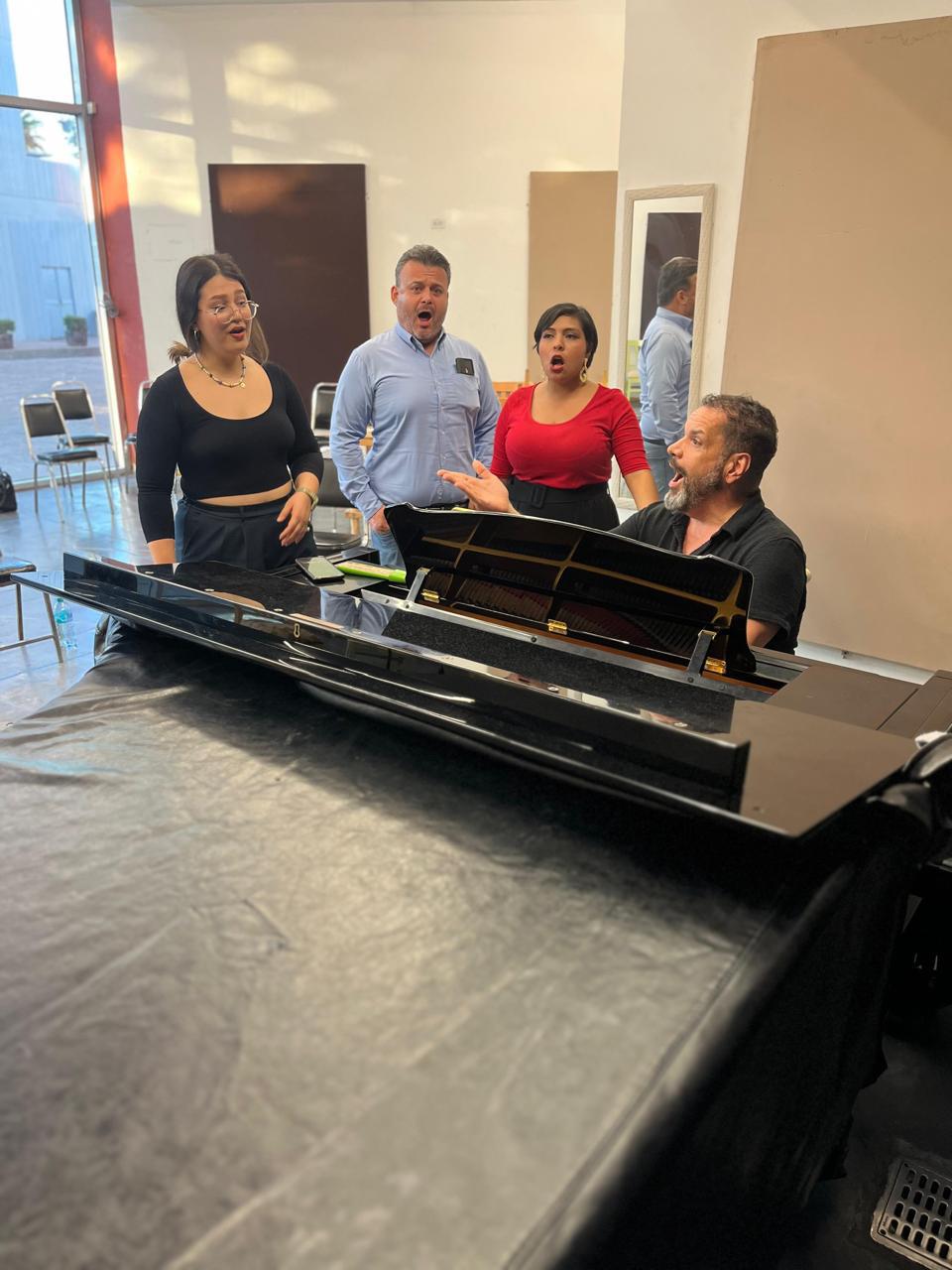 $!También hubo sesiones grupales.