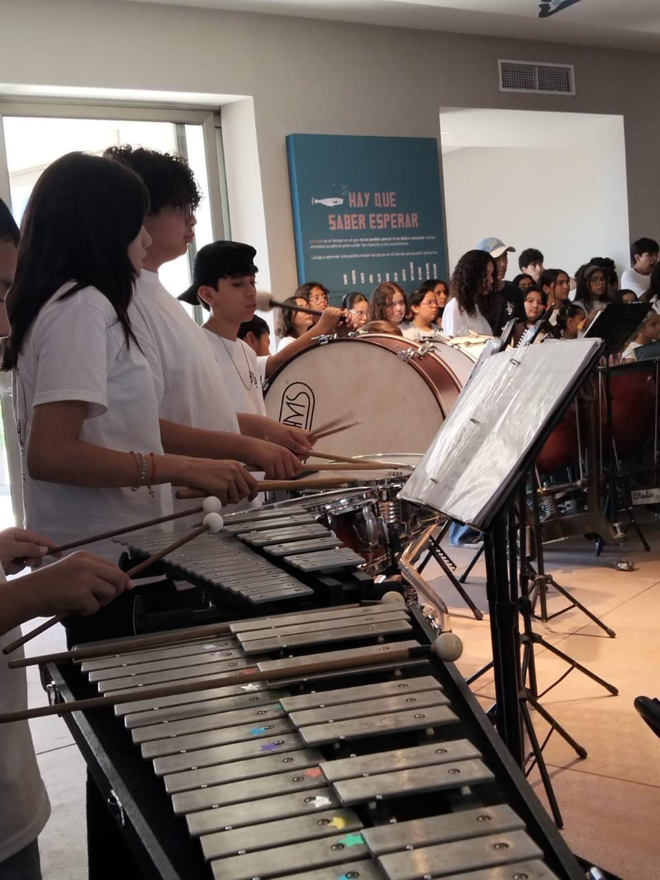 $!Alumnos de Orquesta y Coro de El Rosario participan en encuentro rumbo al Concierto por la Paz