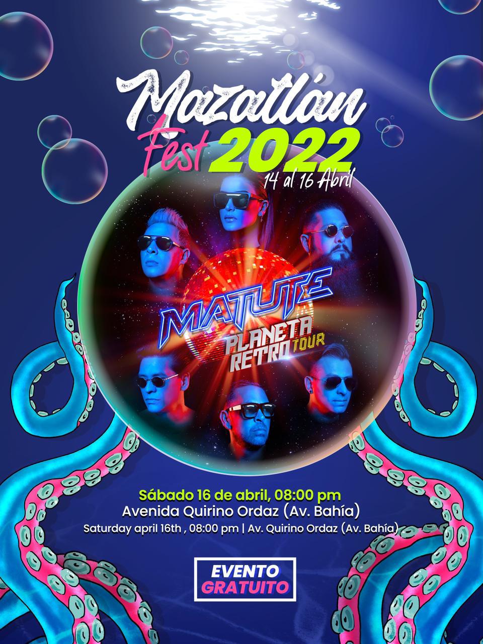 $!Matute será el artista estelar del Mazatlán Fest 2022