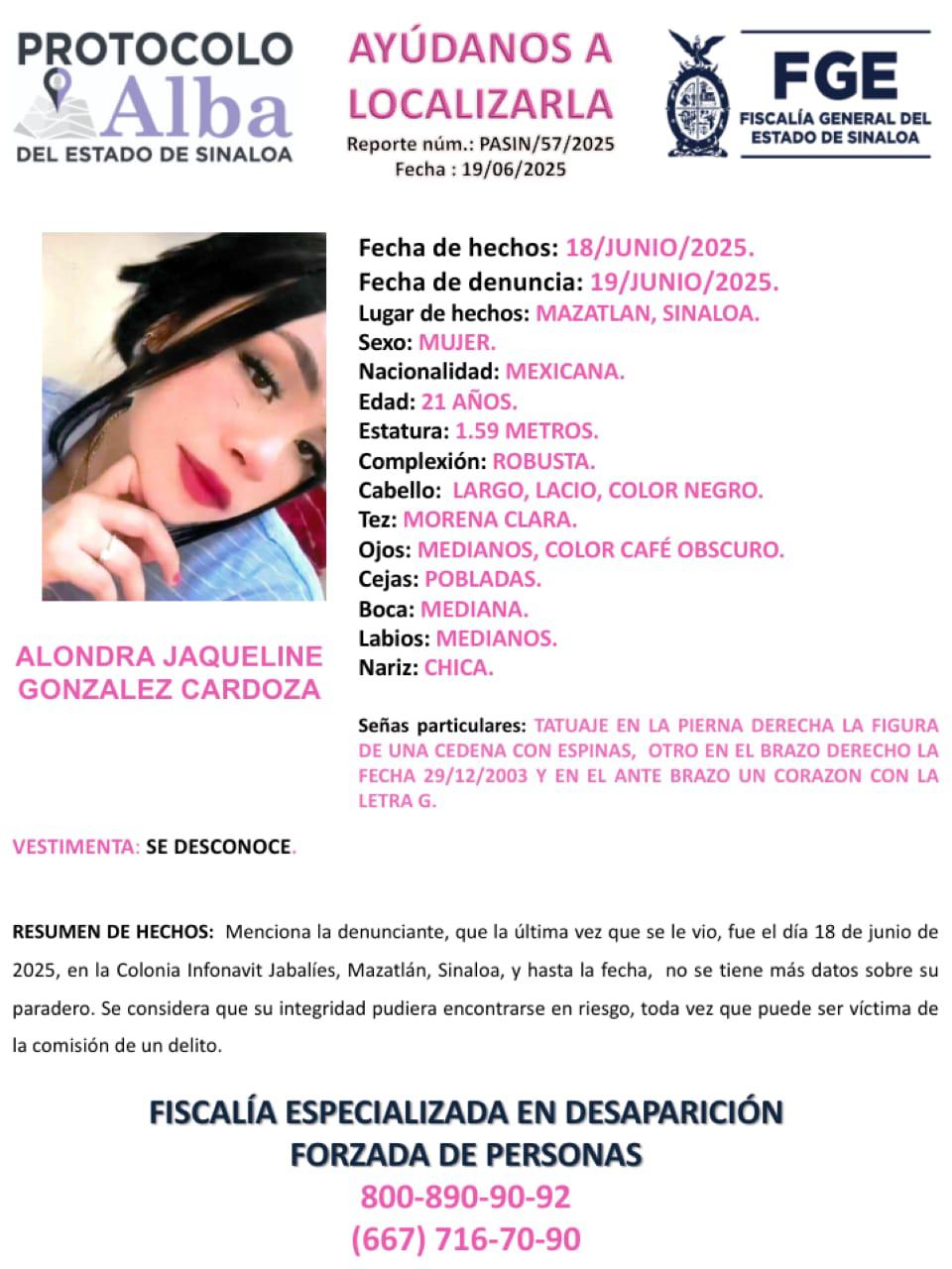 $!Reportan a familia desaparecida en Mazatlán