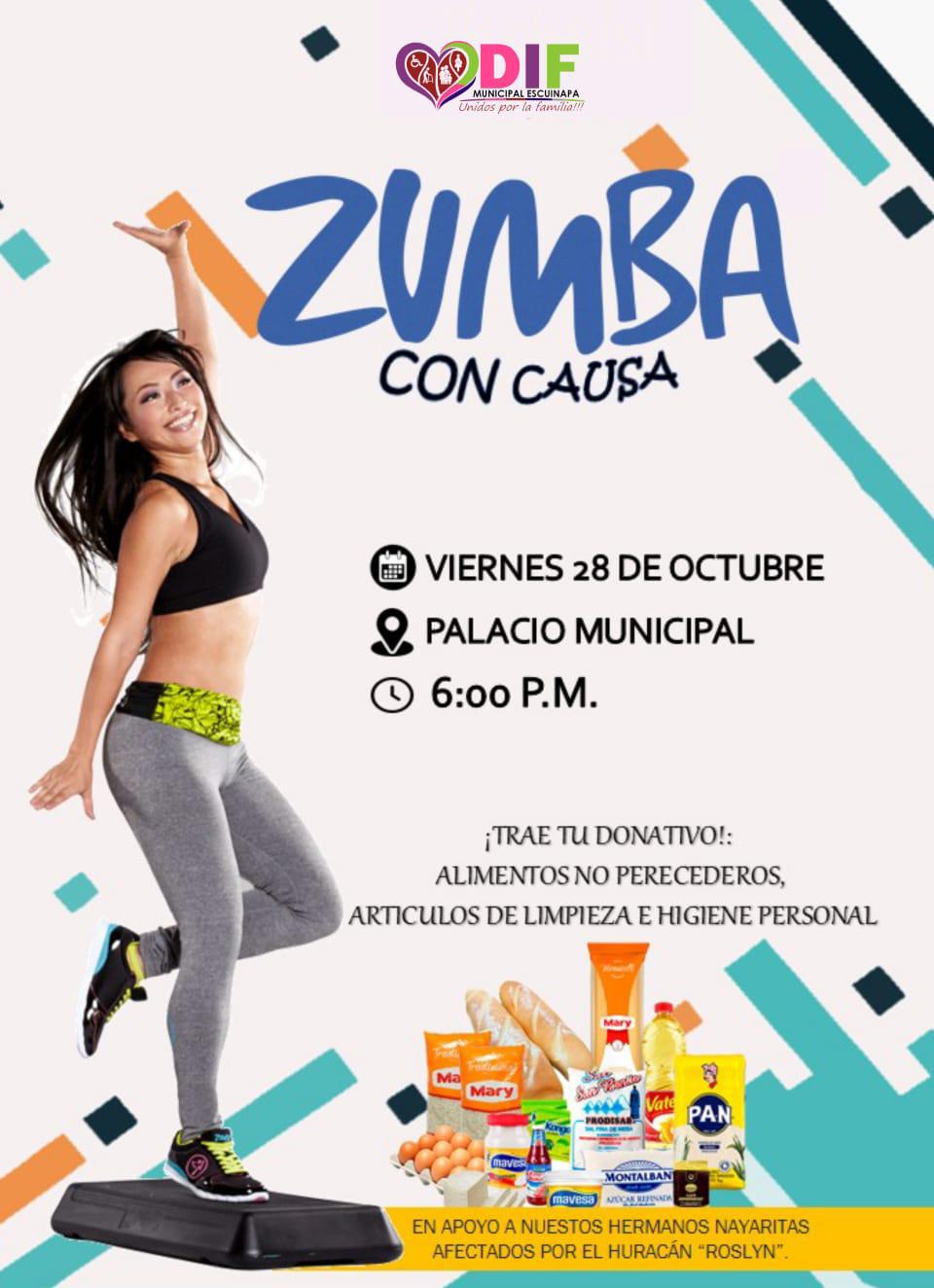 $!Harán Zumba con Causa en Escuinapa para apoyar a damnificados del huracán Roslyn