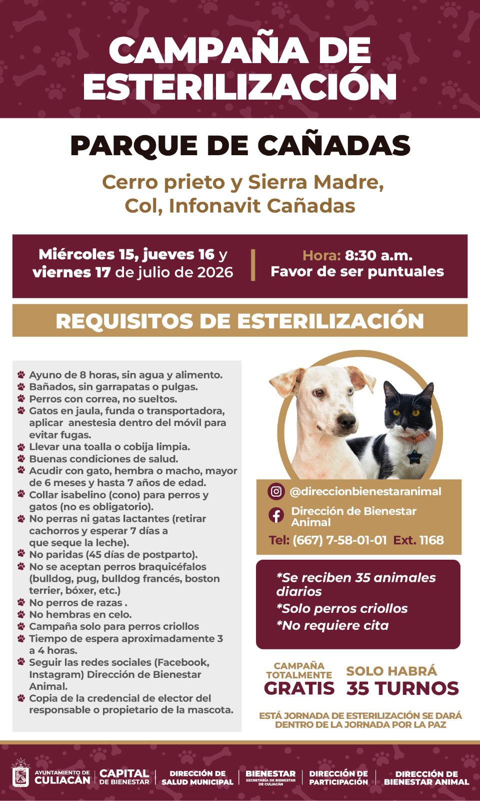 $!Invitan a jornada de esterilización gratuita de mascotas en Infonavit Cañadas, en Culiacán