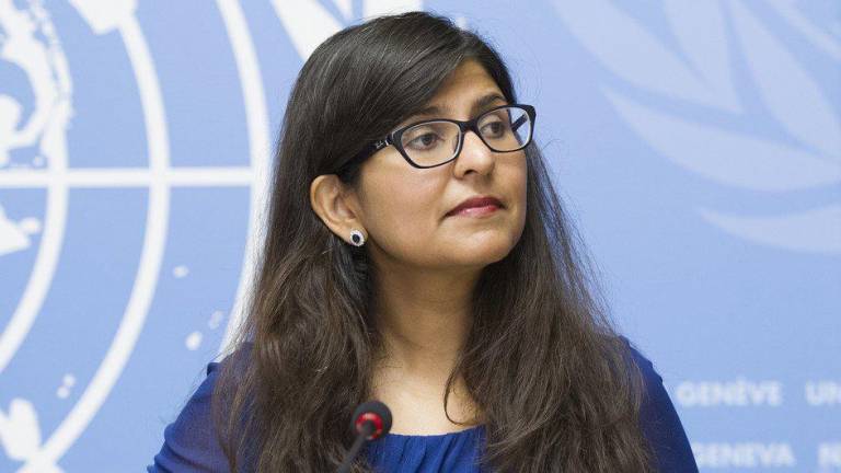 Ravina Shamdasani, portavoz de la Oficina del Alto Comisionado de la ONU para los Derechos Humanos.