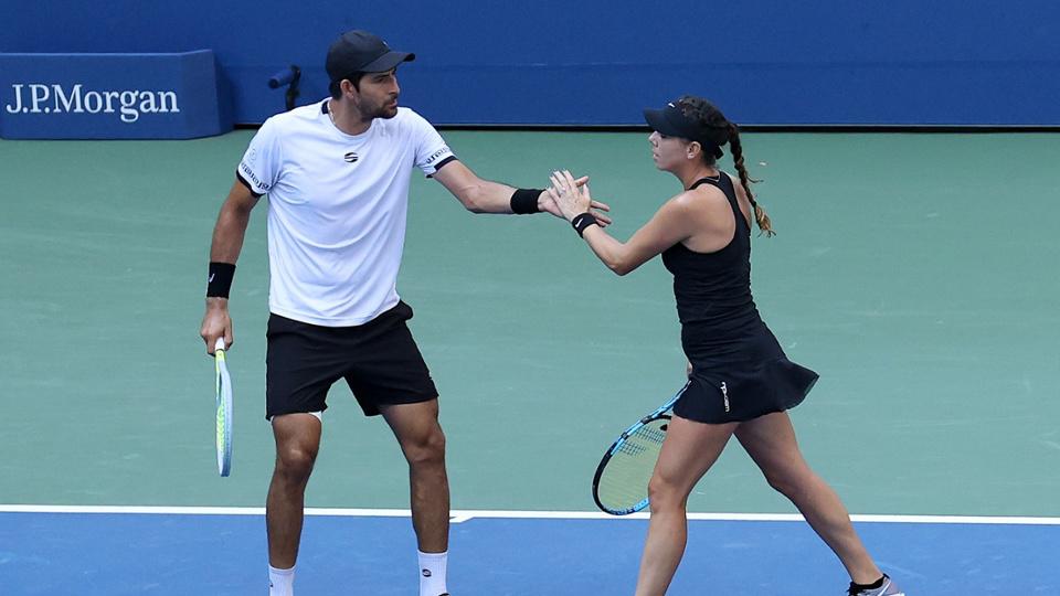 $!¡Mazatleca Giuliana Olmos avanza a la final del dobles mixtos en el US Open!