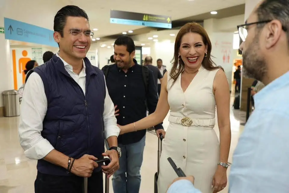 $!Reciben en Mazatlán al dirigente nacional del PAN, Jorge Romero Herrera